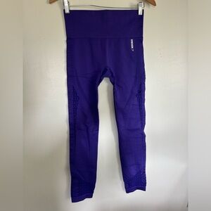 Gymshark Leggings Size M Purple Seamless Cut-Out Mesh